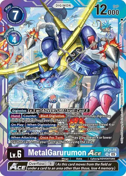 MetalGarurumon ACE card art