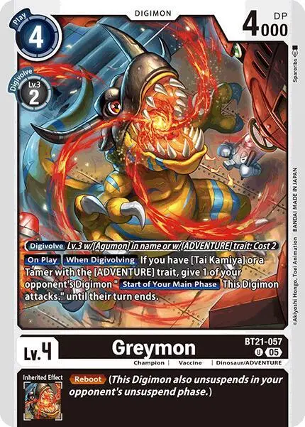 Greymon card art