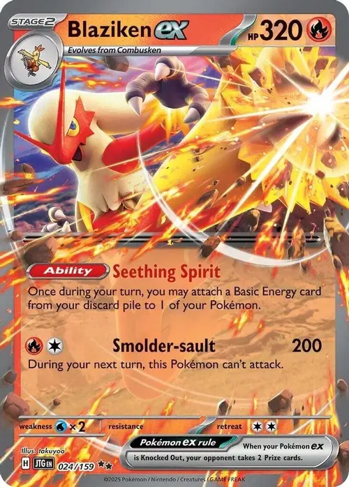 Blaziken ex card art