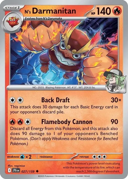 N's Darmanitan - 027/159 card art
