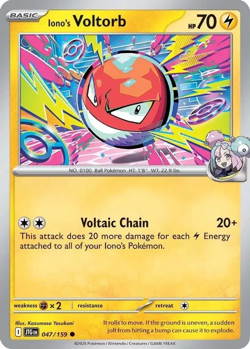 Iono's Voltorb card art