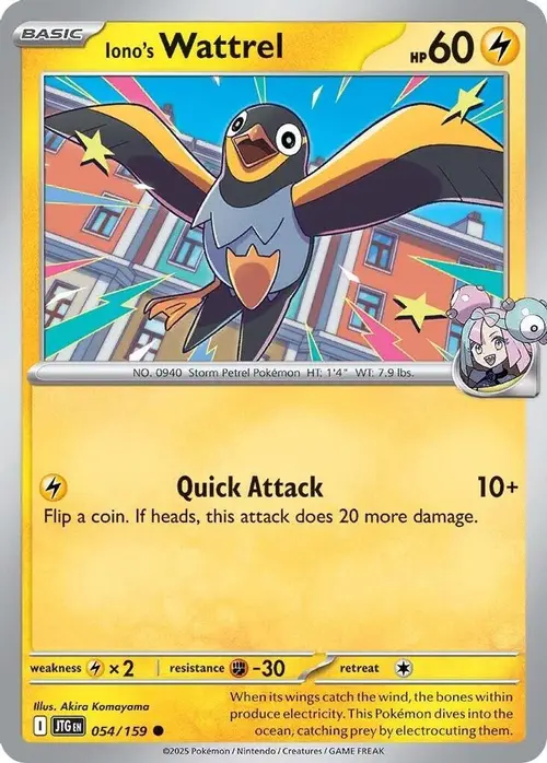 Iono's Wattrel card art