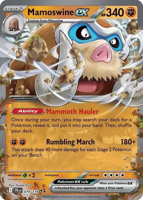 Mamoswine ex - 079/159 card art