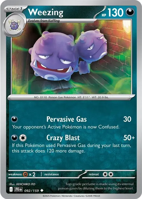 Weezing card art