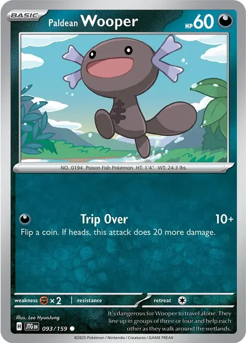 Paldean Wooper card art