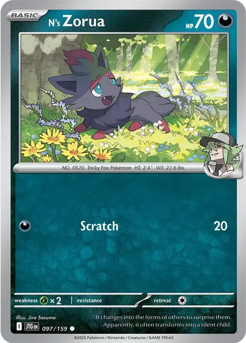 N's Zorua card art