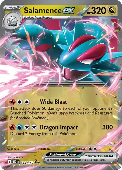 Salamence ex - 114/159 card art