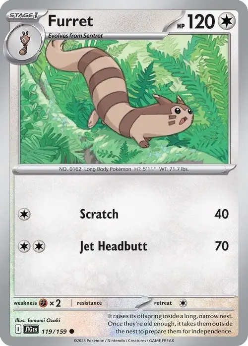 Furret - 119/159 card art