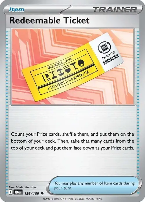 Redeemable Ticket card art