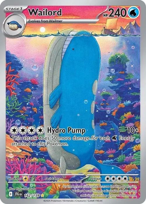 Wailord - 162/159 card art