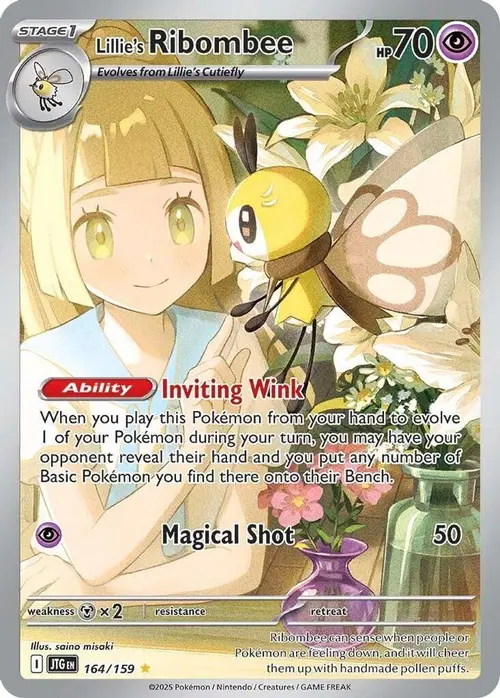 Lillie's Ribombee - 164/159 card art