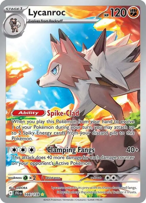 Lycanroc - 166/159 card art