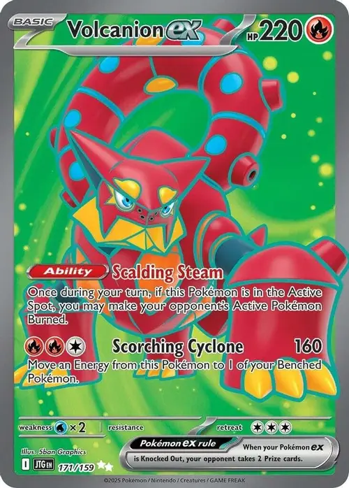 Volcanion ex - 171/159 card art