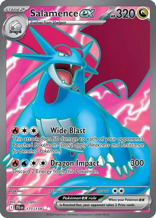 Salamence ex - 177/159 card art