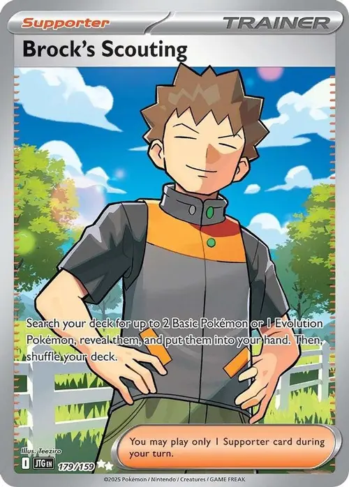 Brock's Scouting - 179/159 card art