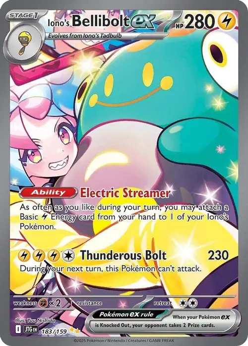 Iono's Bellibolt ex - 183/159 card art