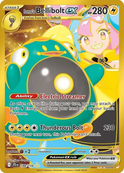 Iono's Bellibolt ex - 188/159 card art