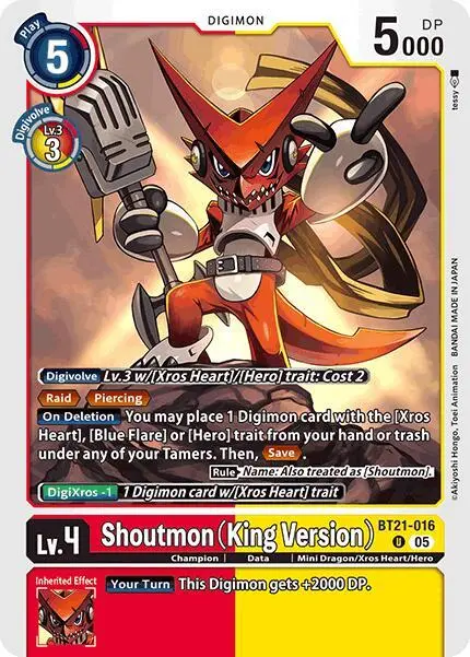 Shoutmon (King Version) card art
