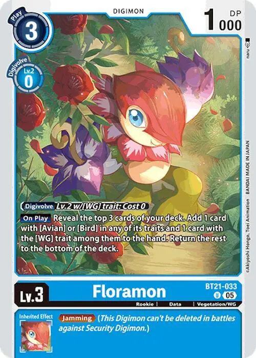 Floramon card art