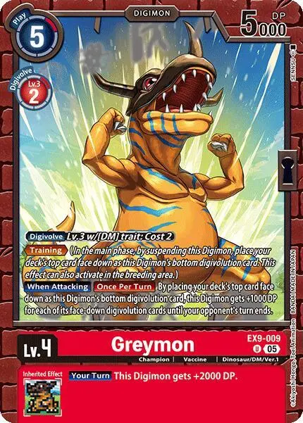 Greymon card art