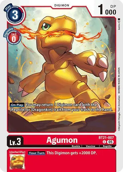 Agumon - BT21-007 card art