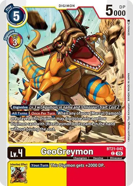 GeoGreymon card art