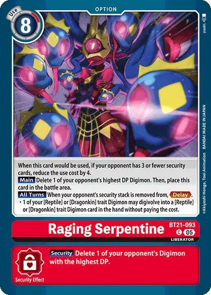 Raging Serpentine card art