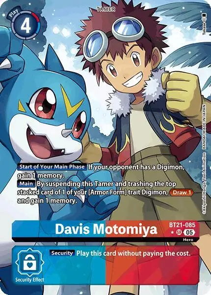 Davis Motomiya (Alternate Art) card art
