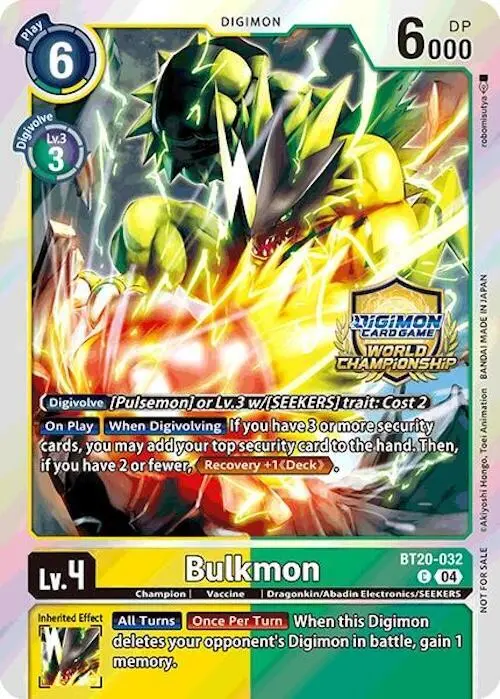 Bulkmon (Regionals 25-26 Champion Card Set Season 1) card art