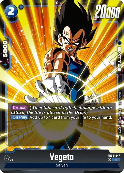 Vegeta (Limited Pack 01) card art