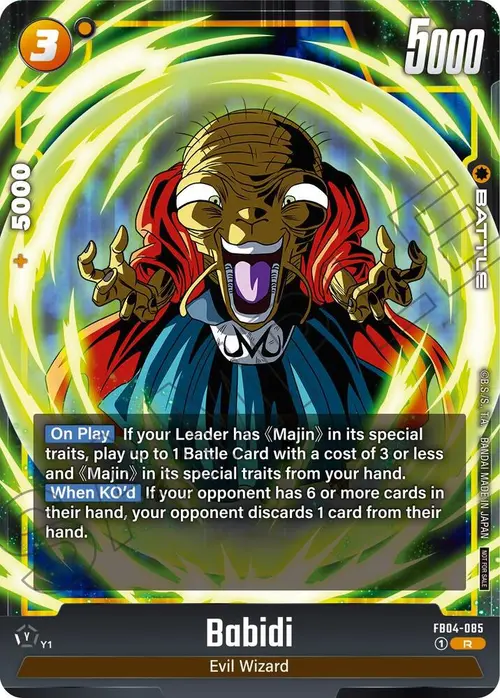 Babidi (Limited Pack 01) card art