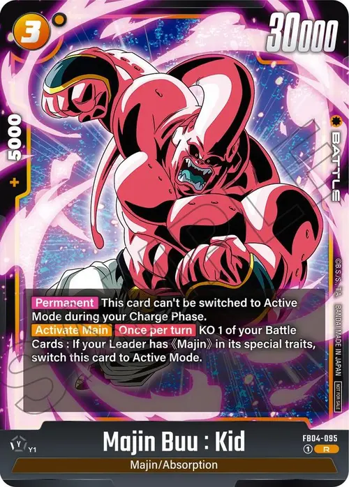 Majin Buu : Kid (Limited Pack 01) card art