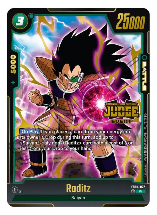 Raditz (Judge Pack (Event Judge) 03) card art
