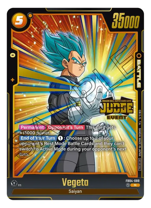 Vegeta (Judge Pack (Event Judge) 03) card art