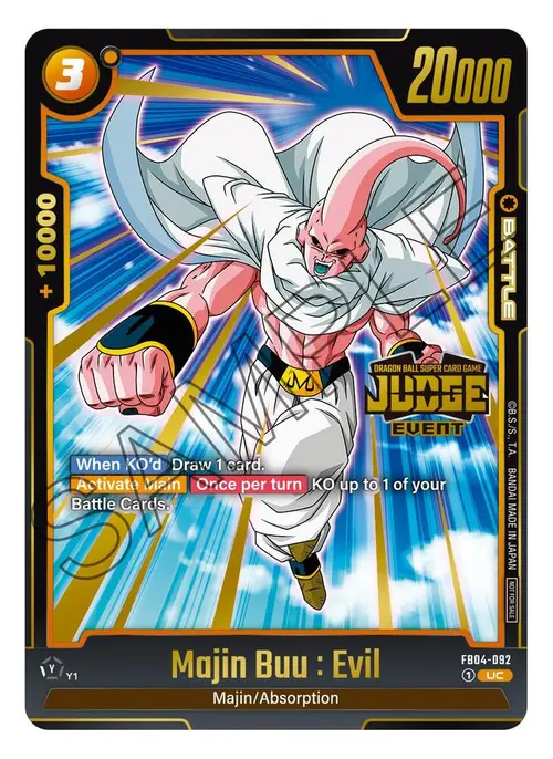 Majin Buu : Evil (Judge Pack (Event Judge) 03) card art