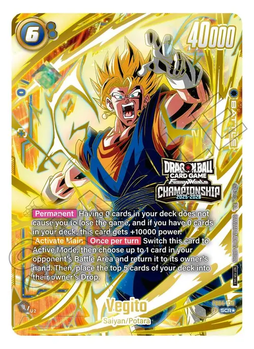 Vegito (Alternate Art) card art