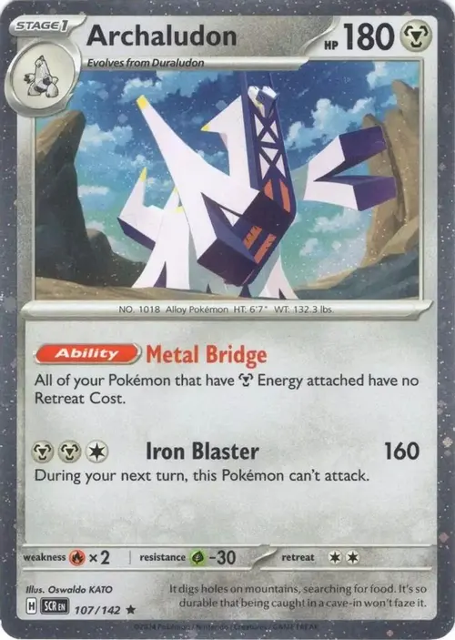 Archaludon - 107/142 (Cosmos Holo) card art