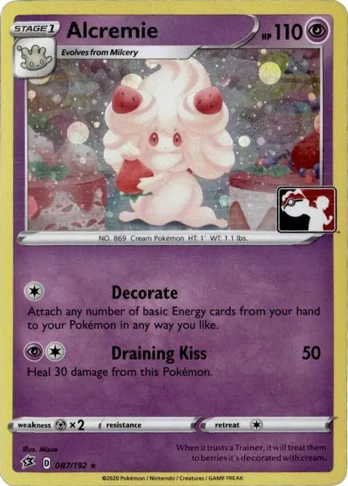 Alcremie - 087/192 (League Promo) card art
