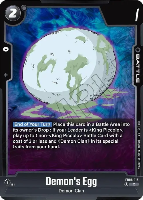 Demon's Egg card art