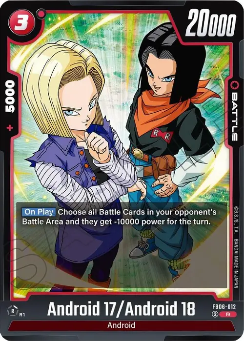 Android 17/Android 18 card art