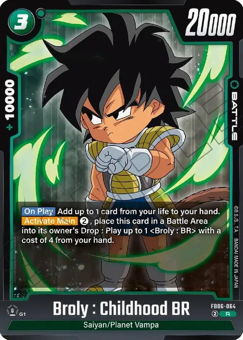Broly : Childhood BR card art