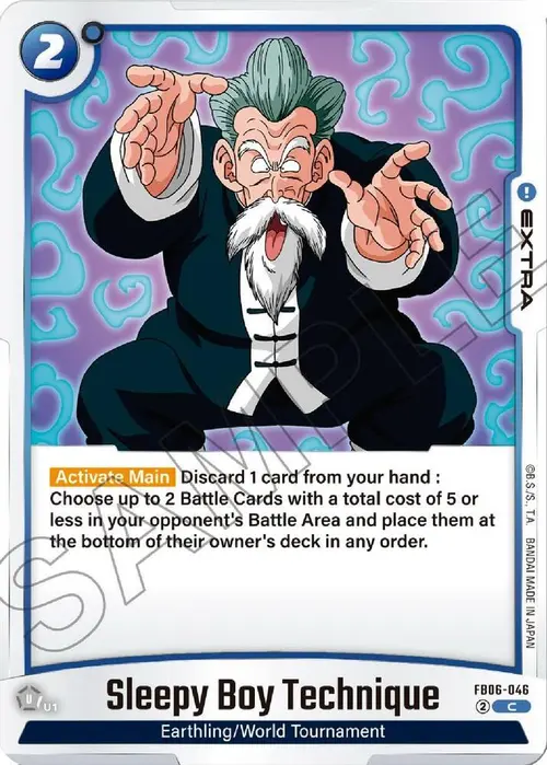 Sleepy Boy Technique card art