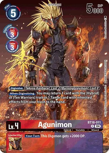 Agunimon (Rare Pull) card art