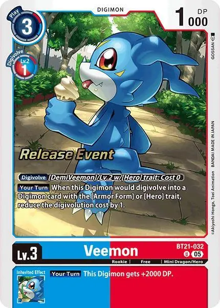 Veemon card art