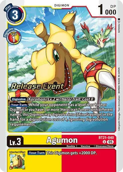 Agumon - BT21-040 card art