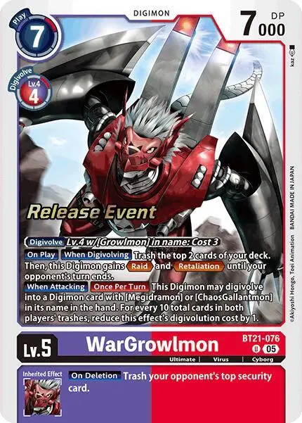 WarGrowlmon card art