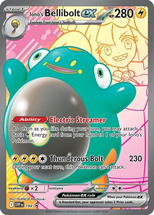 Iono's Bellibolt ex - 194 card art