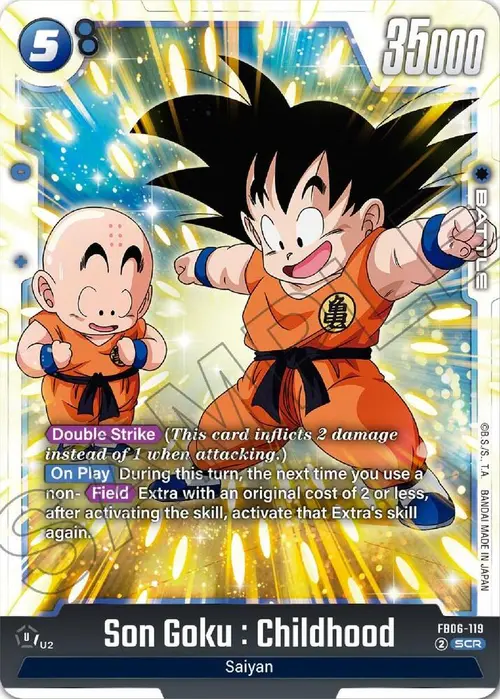 Son Goku : Childhood card art