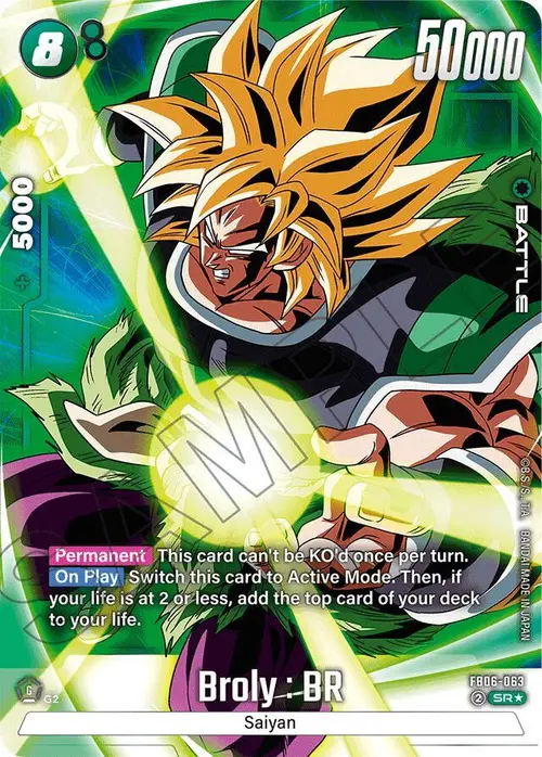 Broly : BR (Alternate Art) card art