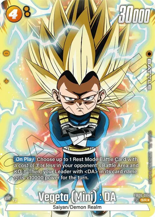 Vegeta (Mini) : DA (Alternate Art) card art